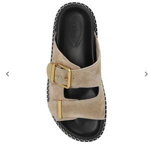 Chloe Rebecca Buckle-Up Suede Sandals